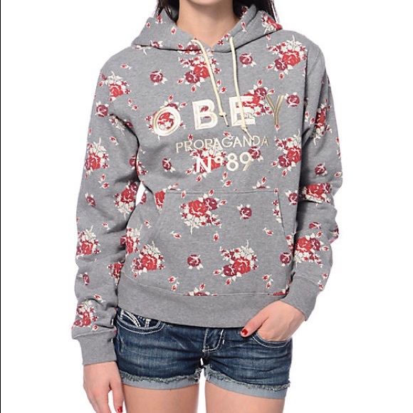 Obey Sweaters - OBEY Floral Hoodie